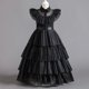 thumbnail image 4 of Wednesday Addams Costume Girl 2023 Vestidos Gothic Style Party Dresses Carnival Costume Halloween Costume for Kids 4-12 Yrs, 4 of 4