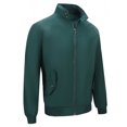 thumbnail image 2 of ohmzyzo Men's Bomber Jackets Lightweight Spring Fall Coats Casual Stand Collar Windbreaker Tops Lose Fit Solid Color Outerwear with Pockets Green XXL, 2 of 4