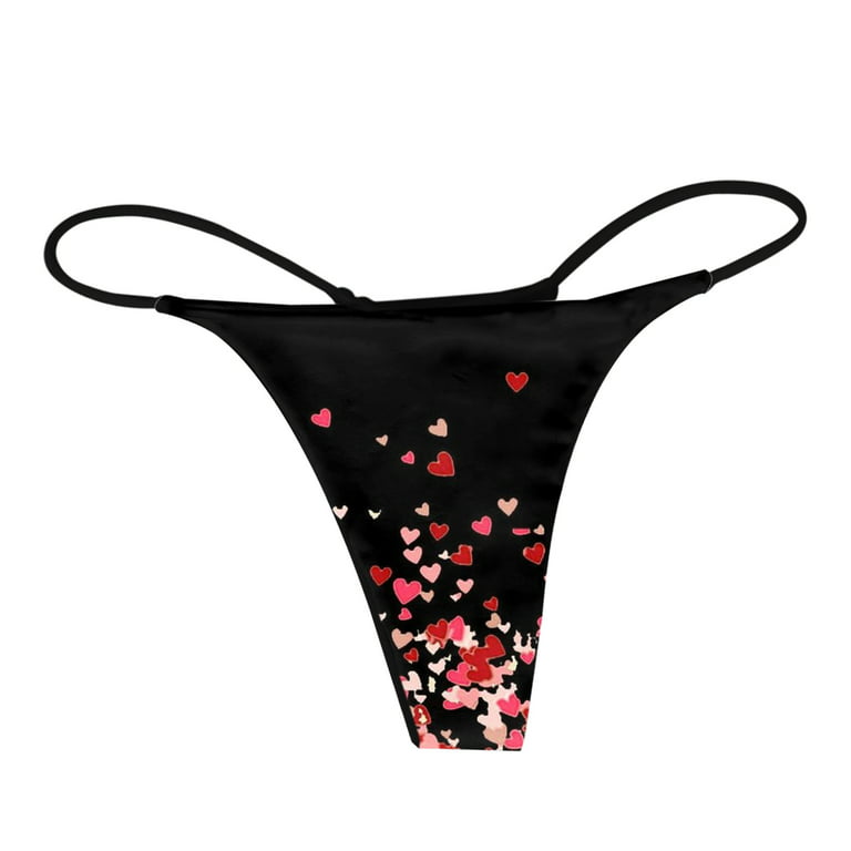 Aayomet Women Panties Cotton Women Lingerie G String Briefs Underwear  Panties T String Thongs,Black S 