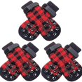thumbnail image 4 of KNFATEQVEDG Canada Day ChristmasPawsies CozyCottonDogSocks WithNonSlipGrip ForFestiveFun My Items, 4 of 4