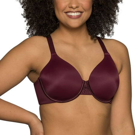 Vanity Fair Women's Full Figure Beauty Back Smoothing Bra (36C-42H), Underwire-Moody Maroon