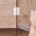 thumbnail image 5 of HONMEET 5Pcs Small Door Hinges Transparent Rectangular for Furniture Assembly, 5 of 5