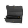 thumbnail image 4 of Free Assembly Women's Avery Cut Out Clutch Wallet, Black and Cream, 4 of 4
