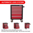 thumbnail image 5 of 28inchTool Cabinets Rolling Toolbox with 7 Drawers, Metal Tool Chest with Wheels, Tool Cart for Garage, Warehouse, Repair Shop, Workshop, 5 of 10