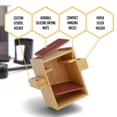 thumbnail image 3 of HEXNUB Stand for AeroPress - Bamboo Organizer Coffee Caddy - Brown Mats, 3 of 7