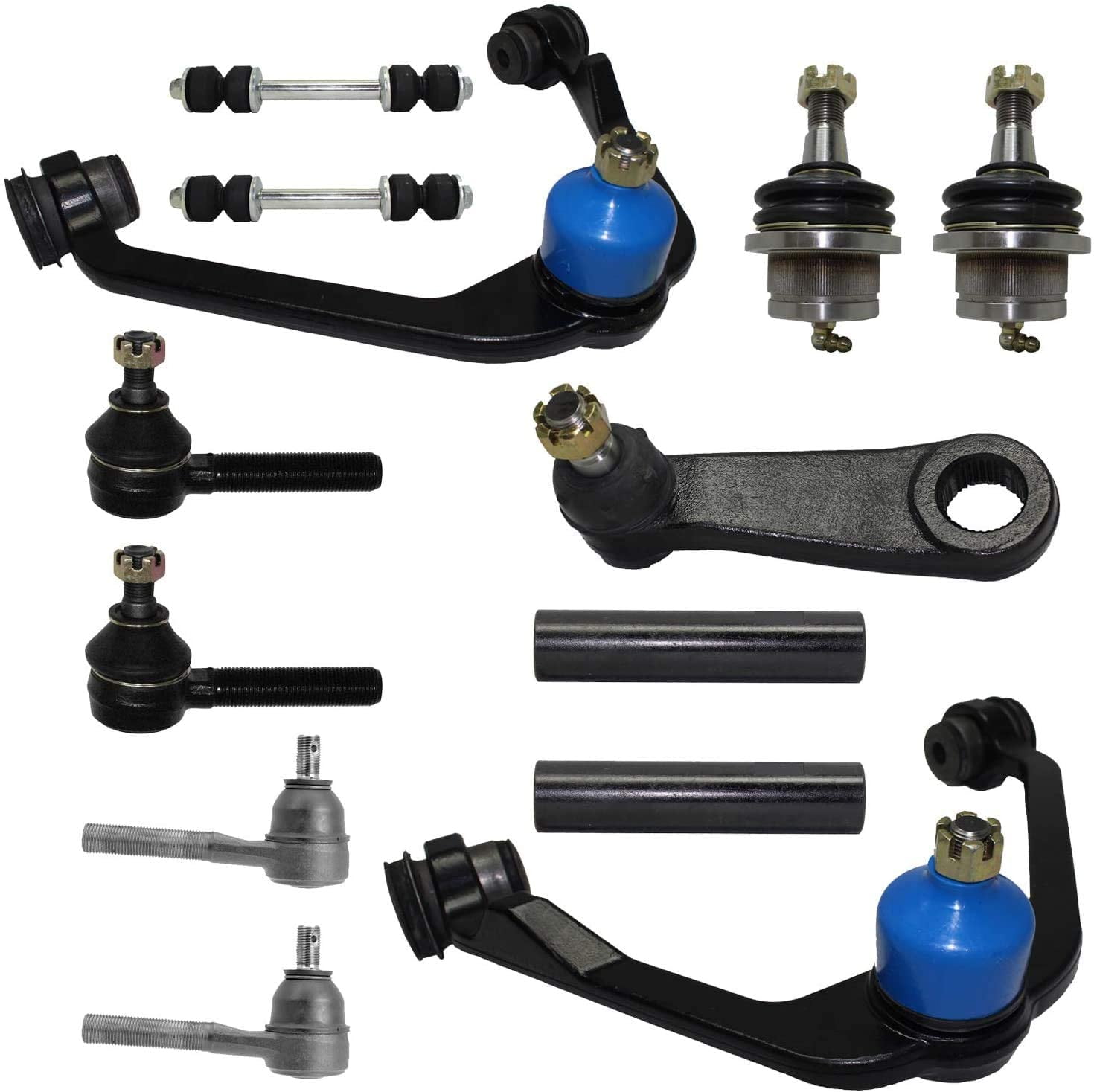 13PC Front Upper Control Arms, Lower Ball Joints, Inner Outer Tie Rod