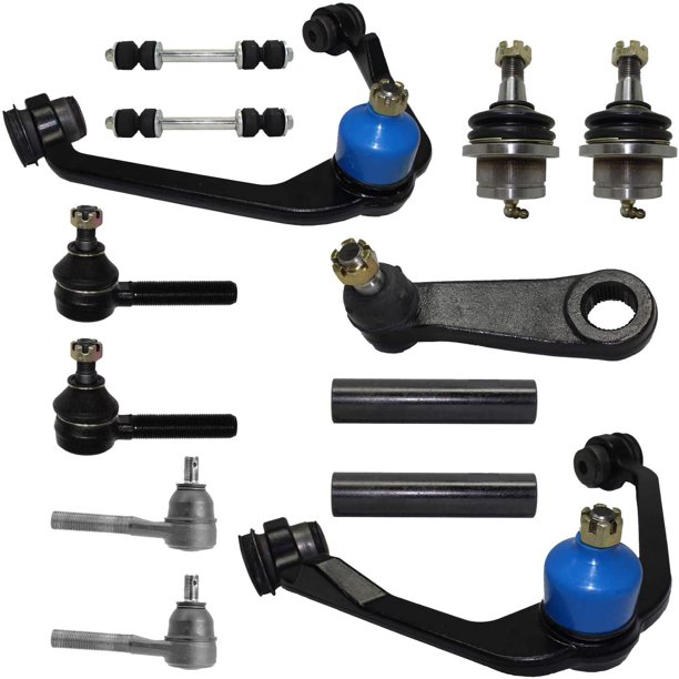 13PC Front Upper Control Arms, Lower Ball Joints, Inner Outer Tie Rod Ends, Sway Bar End Links