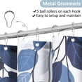 thumbnail image 2 of Blue Eucalyptus Shower Curtain for Bathroom Floral Watercolor Leaves on The Top Botanical Nature Fabric Bath Curtain Country Plant Cloth Bathroom Decor 72x72, 2 of 5