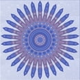 thumbnail image 1 of Ahgly Tapis d'Intérieur Lavable en Machine Carré Transitionnel Violet Pervenche, 5 Pieds Carré, 1 of 7