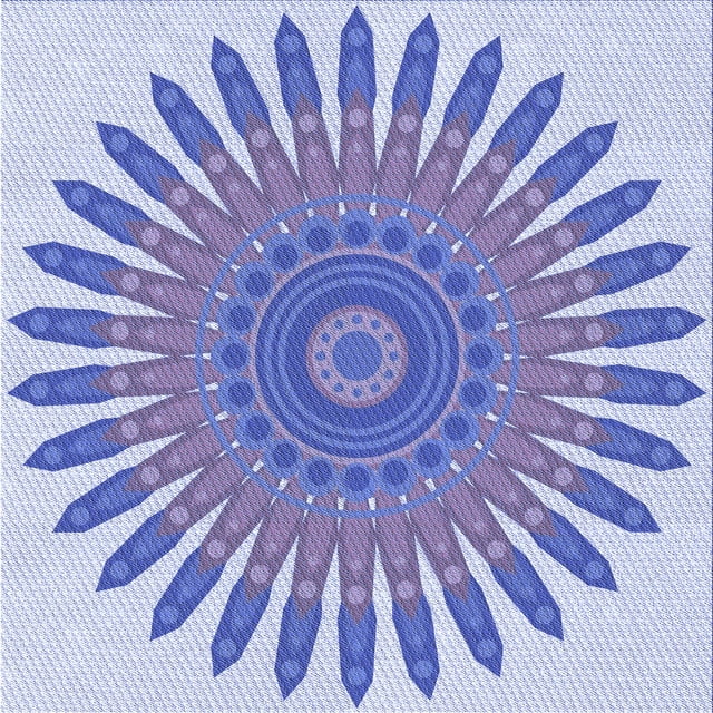 Ahgly Tapis d'Intérieur Lavable en Machine Carré Transitionnel Violet Pervenche, 5 Pieds Carré