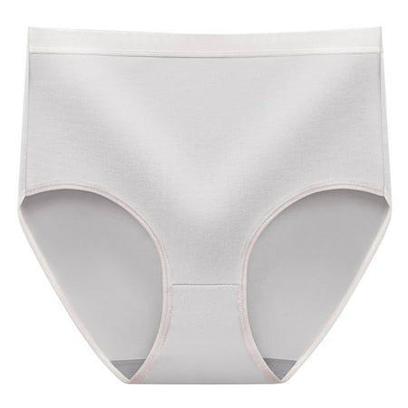 YHGFVOKJ Womens Underwear Full Coverage High Waist Suppressing Lifting Body High Waisted Panties Shaping Large Size Middle And Elderly Thongs Brief Control Top Underwear for Women Light Gray XL