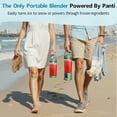 thumbnail image 5 of Panti Portable Blender, Cordless,18oz. USB-C Rechargeable Personal Blender for Shakes & Smoothies, BPA Free, Cover with Handle,USB-C Rechargeable, Green, 5 of 11