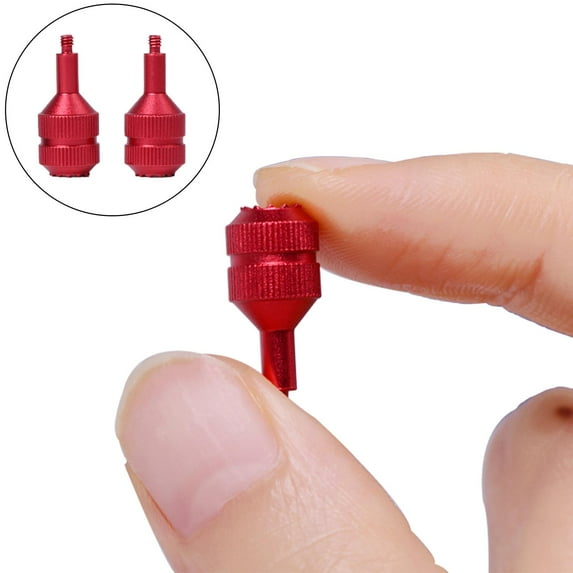 2x Thumb Rocker CNC Mini Metal Extended Accessories Controller Stick for 3 for FPV Remote Controller 2 , Red