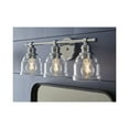 thumbnail image 4 of Ambrose Collection Three-Light Farmhouse Polished Chrome Clear Glass Bath Vanity Light, 4 of 7