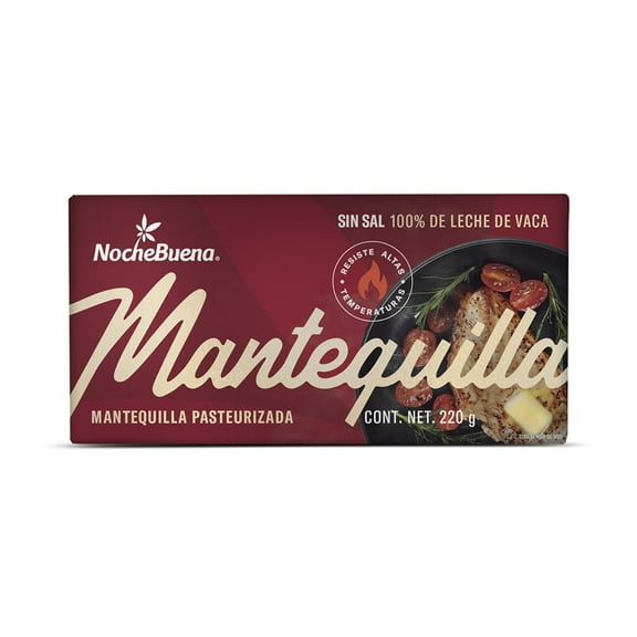 Mantequilla NocheBuena sin sal en barra 220 g