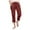 Wine-01, variant on REALiKUN Womens Cargo Crop Pants Lightweight Quick Dry Athletic Capris Summer Loose Fit Elastic Waist Sports Hiking Pants