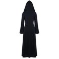 thumbnail image 5 of Vintage Witch Dress for Women Embroidered Renaissance Dresses Gothic Hooded Vampire Gown Dress Plus Size Long Peasant Dress, 5 of 6