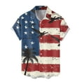 thumbnail image 3 of ZZHZGZ Fourth of July Linen Beach Shirts for Men Men Shirts for Casual Wear Slim fit Independence Day for Summer Ideal Pairing with Casual Pants for Everyday Use 4Th of July Graphic Tees for Men M, 3 of 3