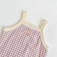 thumbnail image 6 of LYMAYTER 3M-24M ‌‌Infant Girls Baby Spaghetti Strap Sleeveless Cotton Bodysuit One-Piece Summer Set‌, 6 of 8
