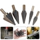 thumbnail image 1 of 5pcs Hss Cobalt Hole Large Metal Step Drill Bit Set Titanium Cutter Cone 50 Size, 1 of 2