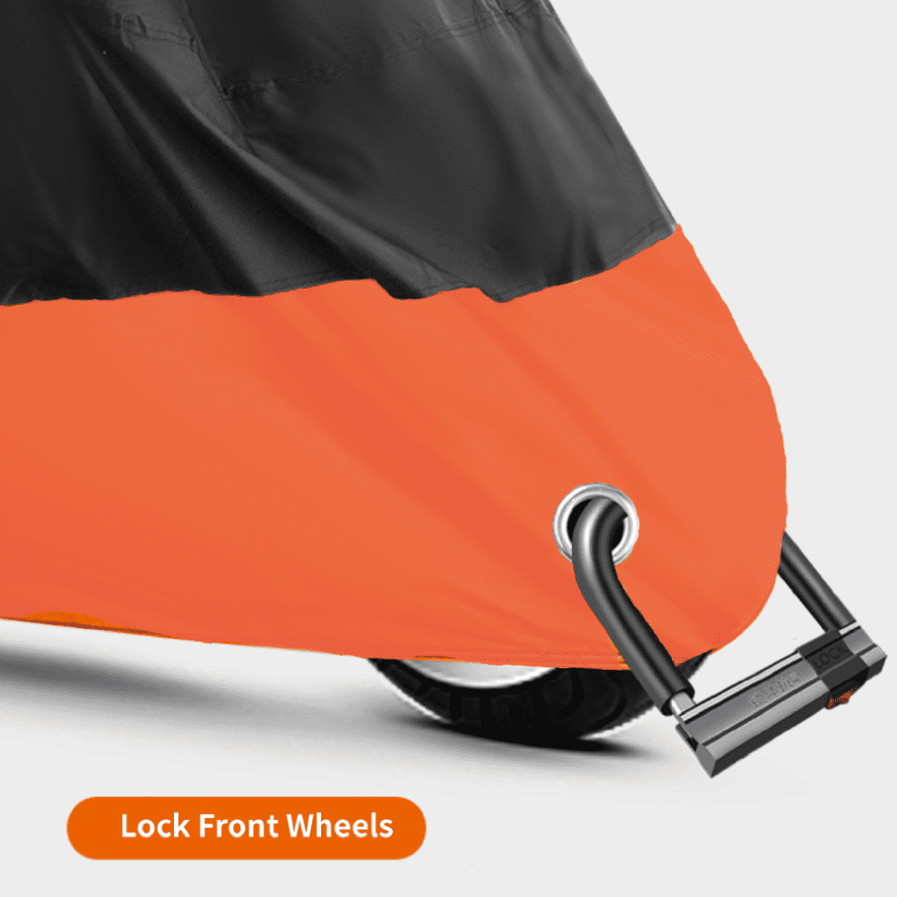 Motorcycle Cover Waterproof Outdoor Outside Dust Sun UV Protection W/ Lock Holes