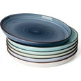 thumbnail image 4 of Dinner Plates, 10 Inch Round Porcelain Plates, Dish Set for Lunch, Party, Wedding, Restaurant, Microwave, Oven, Dishwasher Safe Plates Set of 6, Hot Assorted Colors, 4 of 7