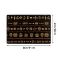 thumbnail image 3 of DouZhe Boho Ethnic Tribal Elements Rugs Doormat, Non-Slip Machine Washable Carpets Floor Door Mat , 36" x 24", 3 of 7