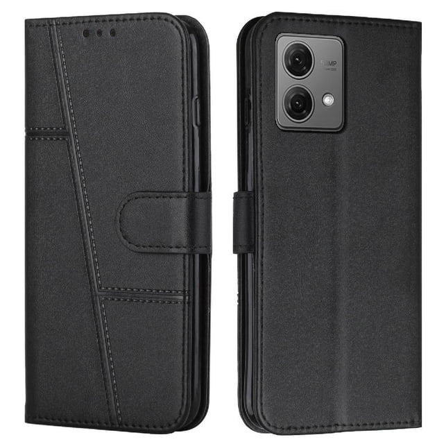 Funda Flip para FOXDOCK moto Edge 40 neo – Carcasa delgada y resistente a impactos con soporte para uso diario y profesional