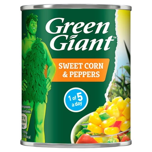 Green Giant Sweetcorn & Peppers 198g, British Import (Pack of 3)