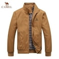 thumbnail image 1 of Embroidered CAMEL Spring and Autumn Casual Solid Color Fashion Slim Fit Bomb Jacket Jacket Baseball Jacket Men's Jacket M-6XL, 1 of 5