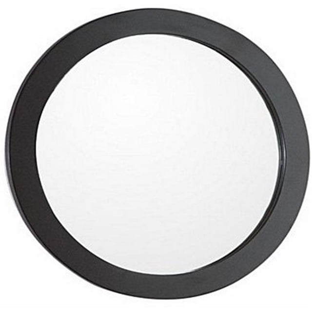 Miroir à Cadre Rond en Bois&44; Expresso