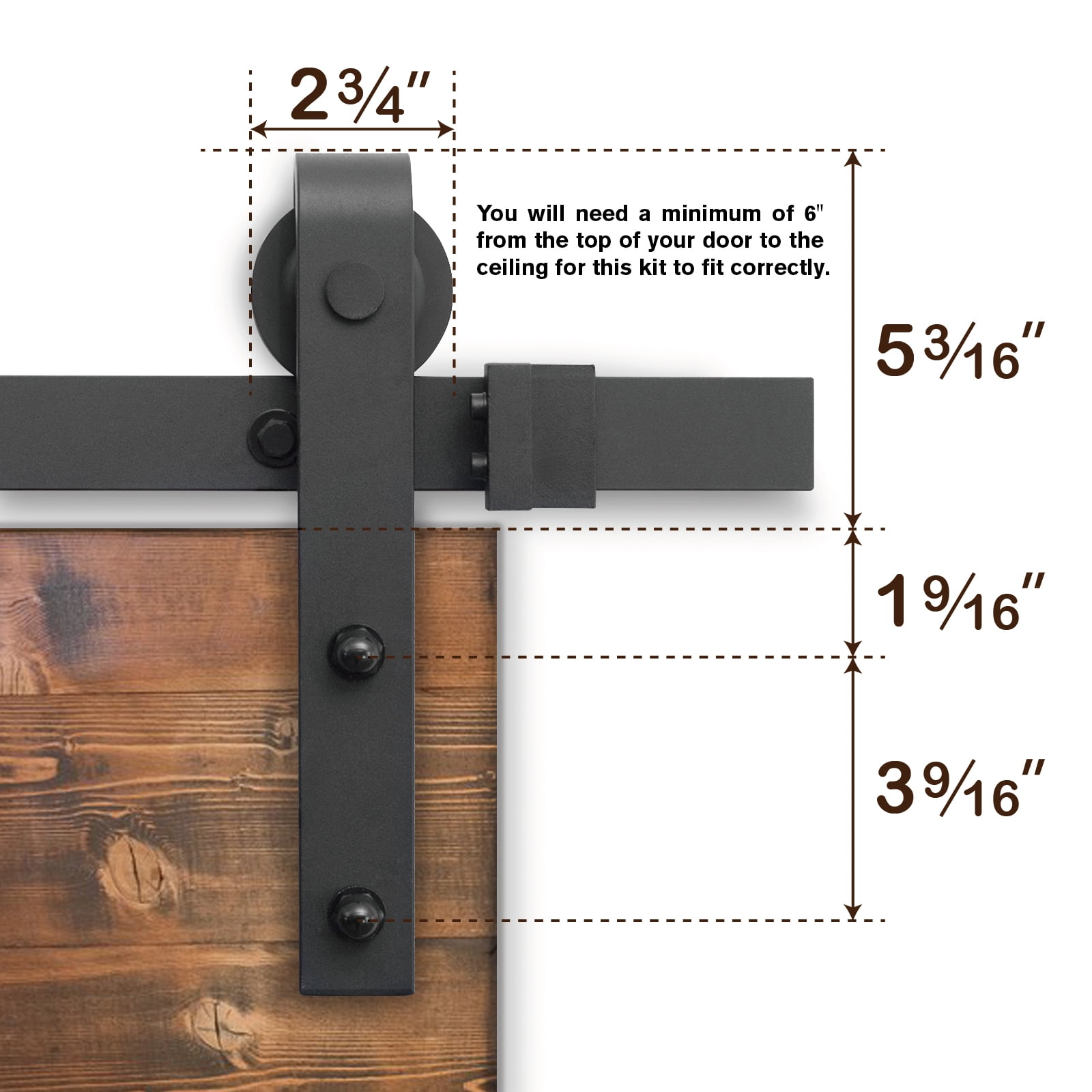 Tcbunny 6 Feet Sliding Barn Door Hardware Set Superior Quality