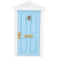 thumbnail image 3 of Maison de Poupée Miniature Design Couleur Vive, Mini Porte Féerique, 1:12 en Bois pour Filles pour Enfants, 3 of 8