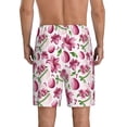 thumbnail image 3 of Kdxio Lilies Flowers Print Mens Sleep Shorts Bottoms Soft Comfy Pajama Wear Pants with Drawstring Pockets, 3 of 7