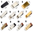 thumbnail image 2 of Useful Metal Portable Brass Pen Folder Handmade Leather Stainless Steel Clips Notebook Holder 7 15X50MM, 2 of 8