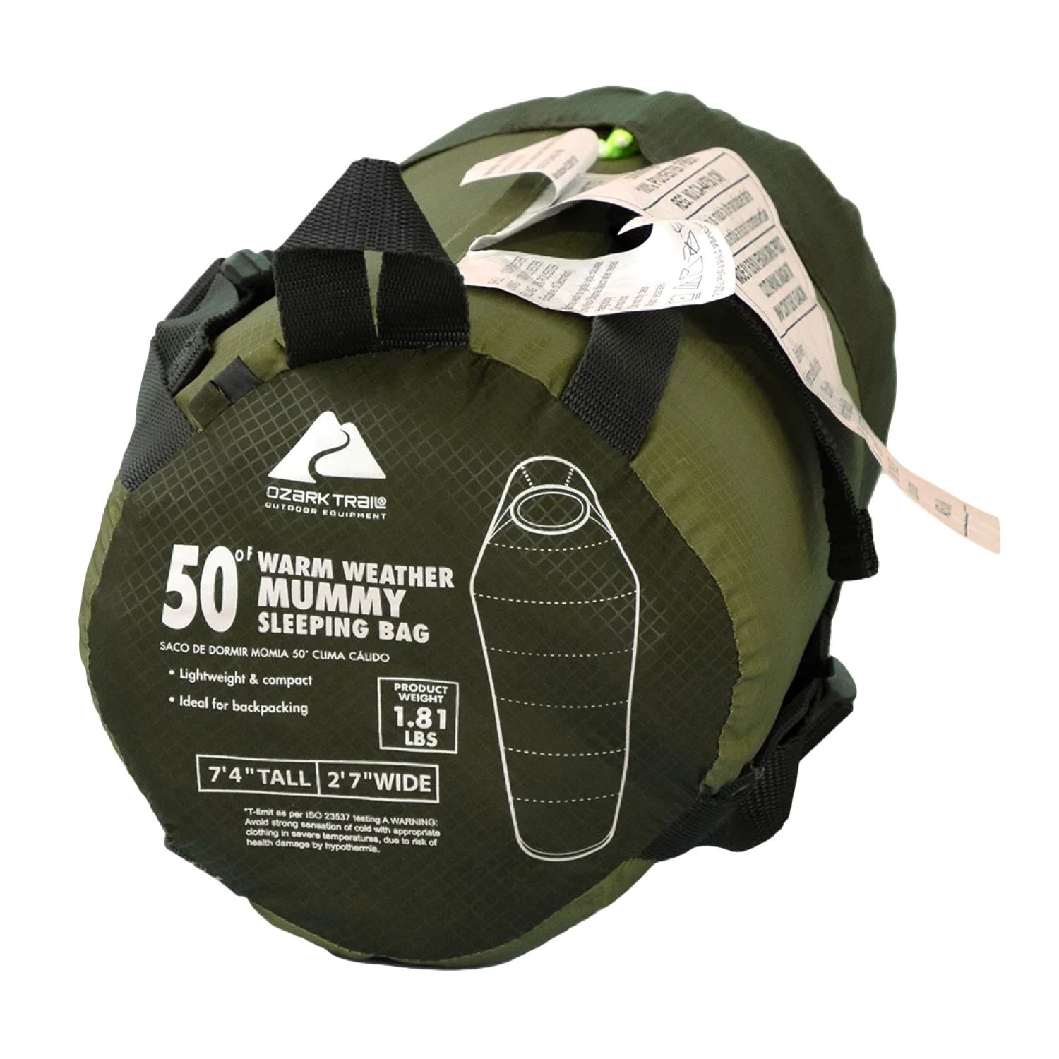 Ozark Trail 50F Compact Mummy Sleeping Bag photo 5