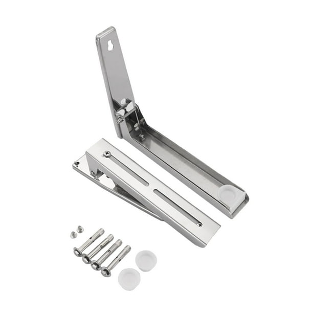 Estante para horno microondas, accesorios prácticos, profesionales, plegables y ajustables. Plata