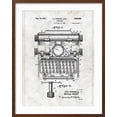 thumbnail image 2 of Art.com Typewriter Art Print by Patent, Brown Frame Wall Art, 23" x 29", 2 of 5