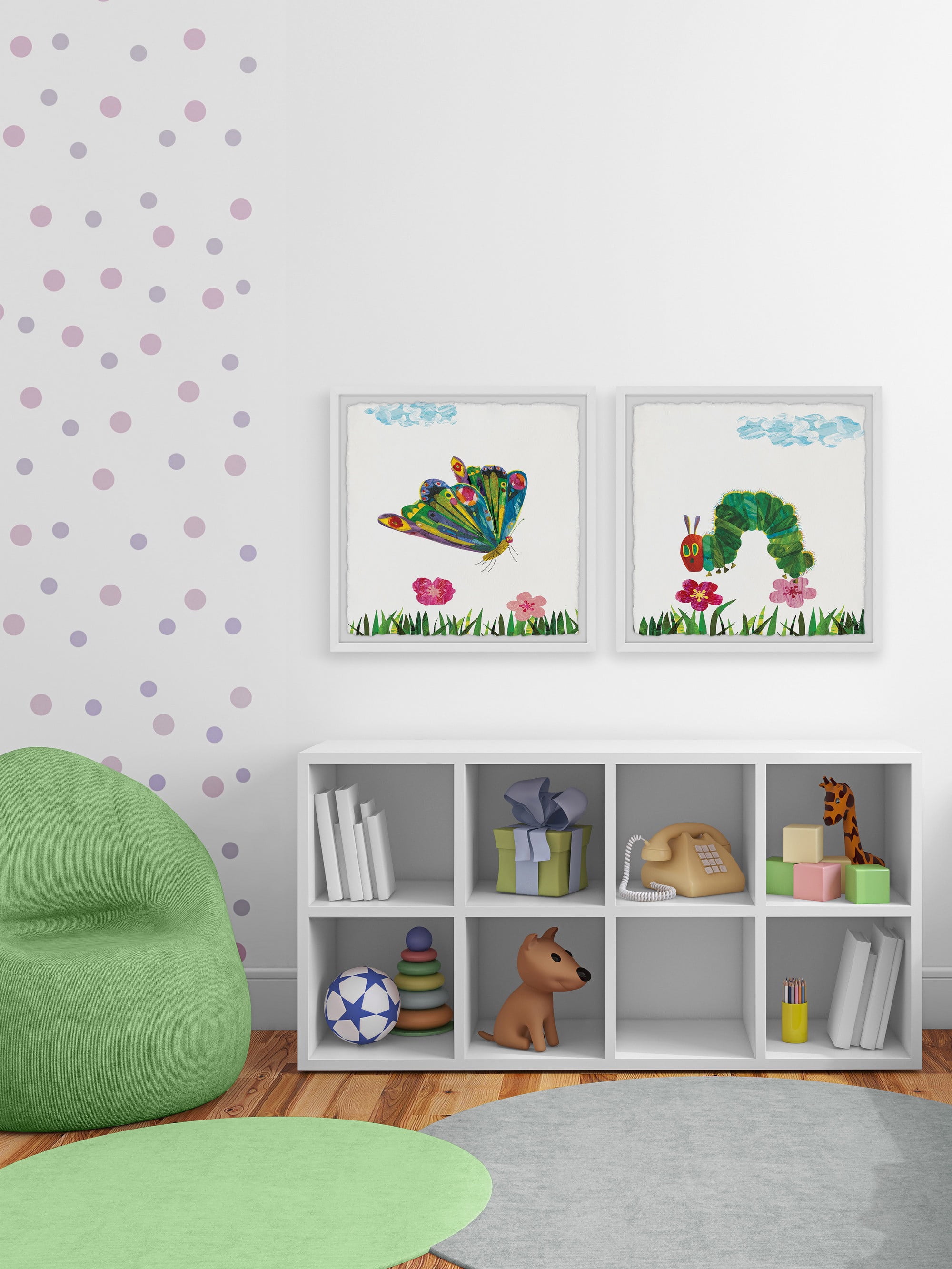 Marmont Hill Printed Insects Framed Art Prints, Set of 2