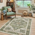 thumbnail image 5 of Kokia 5'x7' Oriental Area Rug Living Room Washable Non Slip Boho Soft Rugs Bedroom Dining Room Decor-Green, 5 of 7