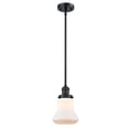 thumbnail image 1 of Innovations 201S-BK-G191-LED Bellmont 1 Light Mini Pendant part of the Franklin Restoration Collection, Matte Black, 1 of 1