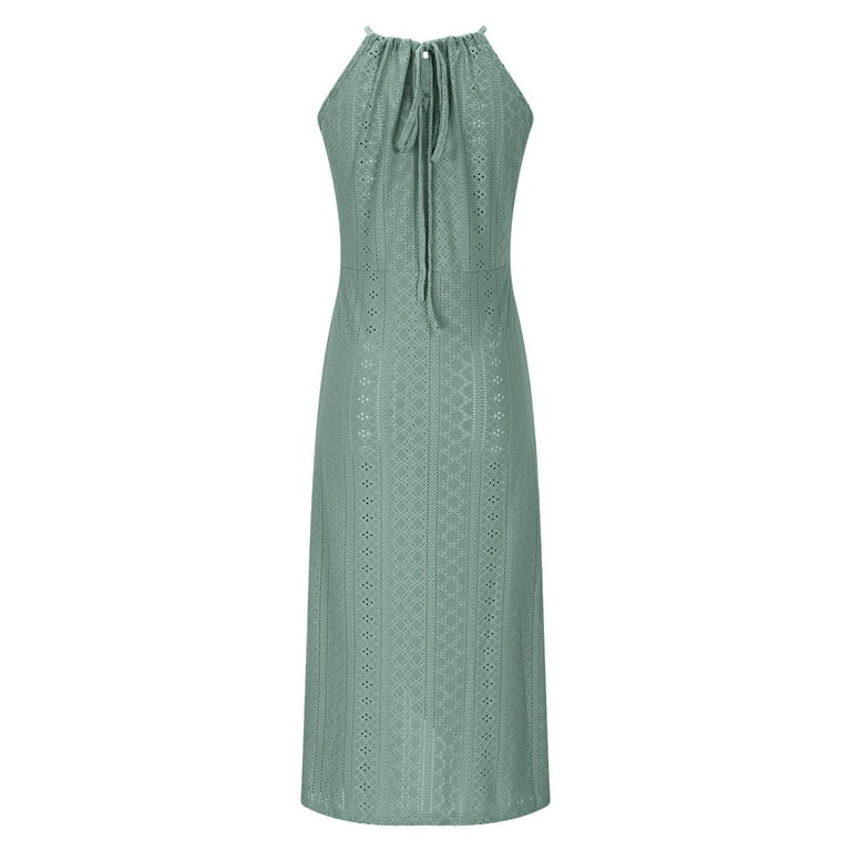slim fit dress slacks Max Azria - Silk Halter Midi Dress main image 0