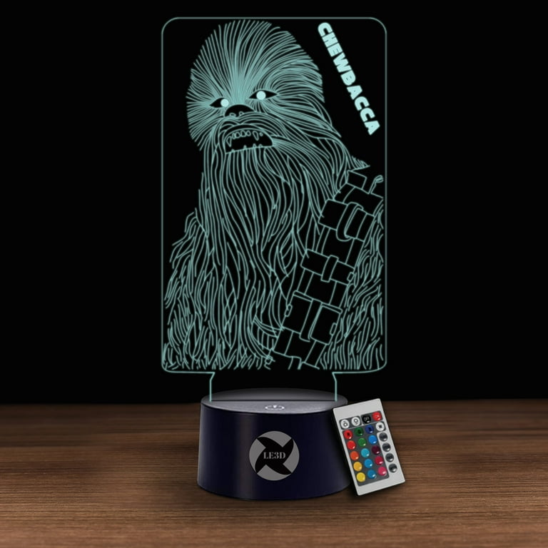 Wireless 3D Optical Illusion Night Light - Star Wars Chewbacca