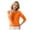 Orange, variant on Zhuashum Womens Sweaters Round Neck Pullover Sweater Solid Color Long Sleeves Comfortable Simple Clothing 3Xl