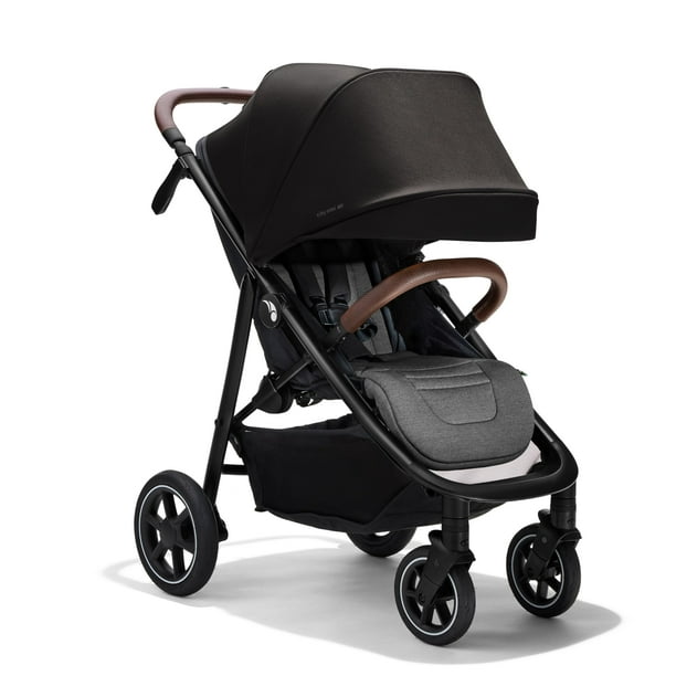 Cochecito ligero Baby Jogger City Mini Air, color negro intenso, suspensión de ruedas todoterreno, asiento ajustable con soporte para pantorrillas, plegado compacto