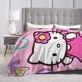 thumbnail image 5 of Hello Kitty Blanket, Super Soft Throw Blanket, Cozy Flannel Blankets For Boys Girls, Warm Blankets For Couch Sofa Bed, 80"X60", 5 of 9