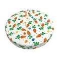 thumbnail image 6 of Uemuo Cute Carrot Pattern Round Bar Stool Seat Covers Washable Stool Cushion Slipcover Elastic Bar Chair Covers-13 inch, 6 of 7