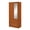 MultiColor, variant on 71.6 x 16.75 x 31.5 in. 2-Door Armoire with 2-Drawers & Clothing Rod Plus Mirror, Cherry
