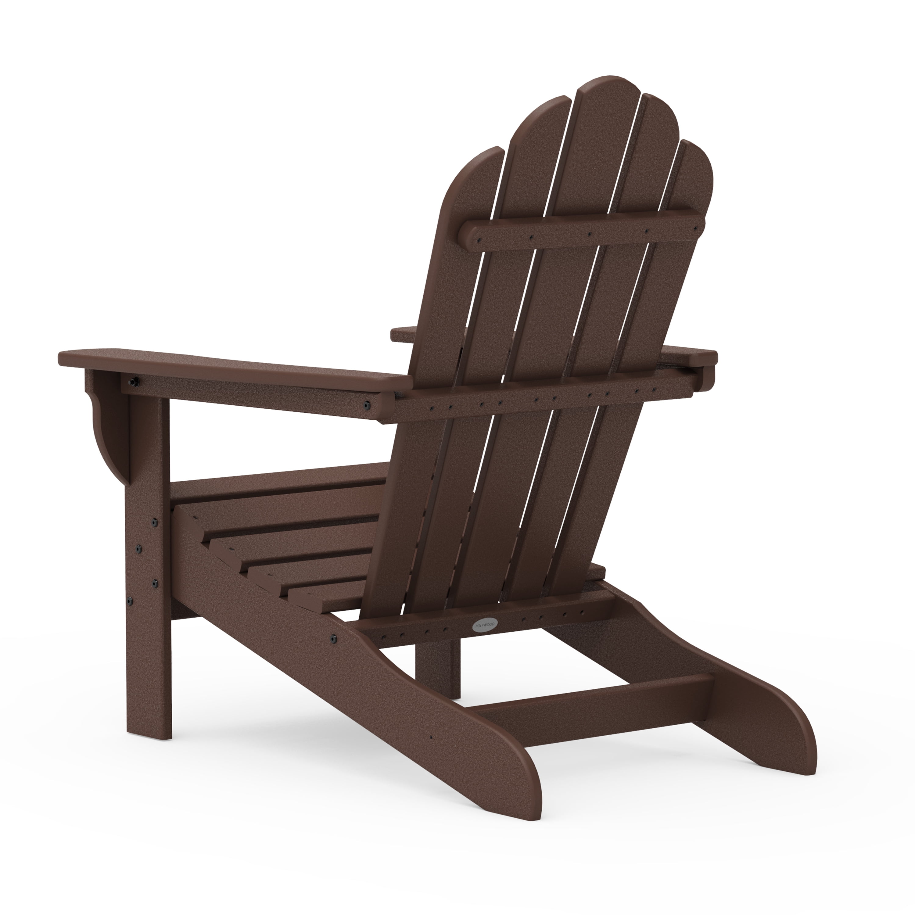 Better Homes & Gardens by POLYWOOD Southlake Outdoor Flowerback Adirondack Chair, All-Weather HDPE, Patio Seat, Mahogany