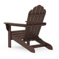 thumbnail image 3 of Better Homes & Gardens by POLYWOOD Southlake Outdoor Flowerback Adirondack Chair, All-Weather HDPE, Patio Seat, Mahogany, 3 of 11